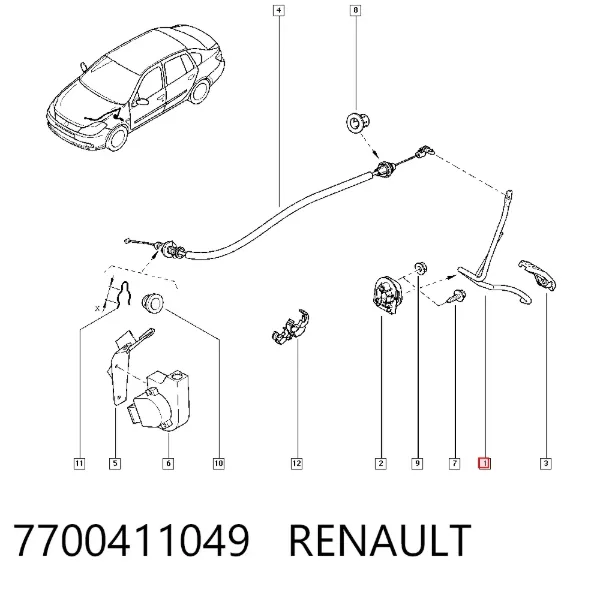 Педаль газа Renault Clio SYMBOL