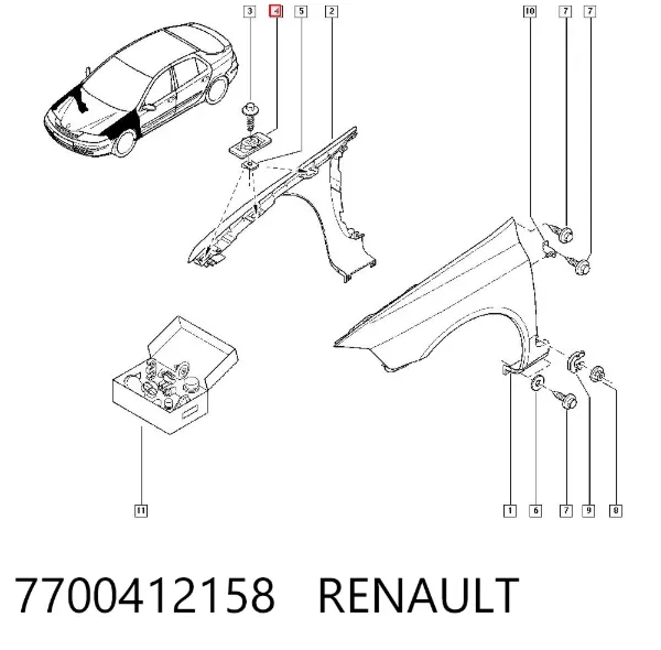  7700412158 Renault (RVI)