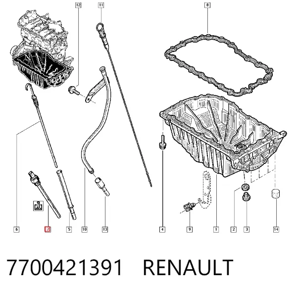 Датчик уровня масла 7700421391 Renault (RVI)