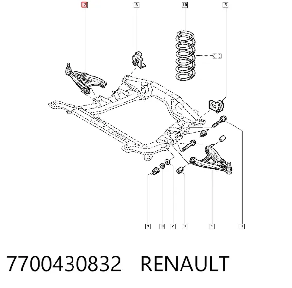 Нижний рычаг 7700430832 Renault (RVI)