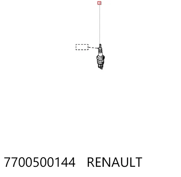 Свечи зажигания 7700500144 Renault (RVI)