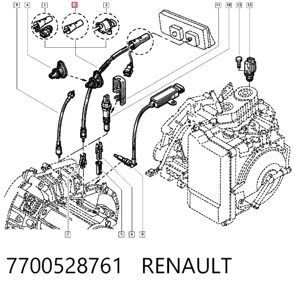 Привод спидометра 7700528761 Renault (RVI)