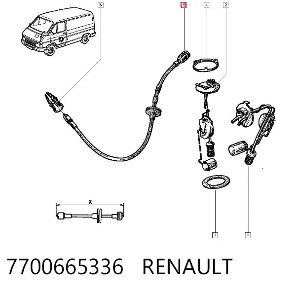 Привод спидометра 7700665336 Renault (RVI)