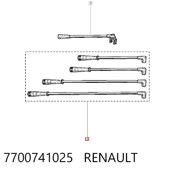 Высоковольтные провода 7700741025 Renault (RVI)