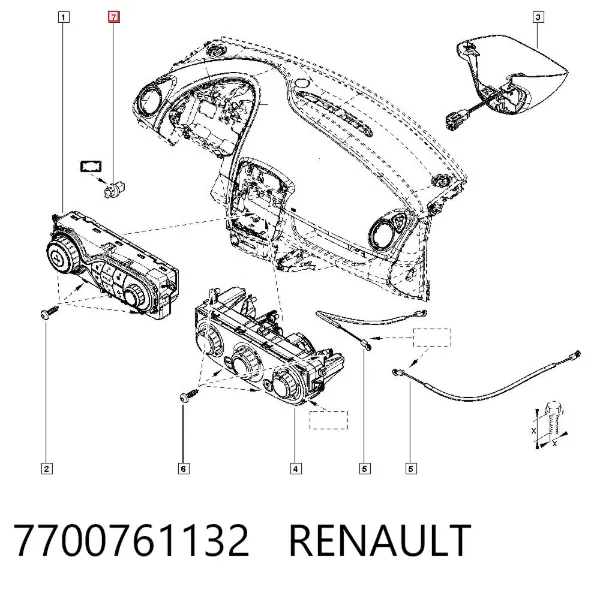 Лампочка 7700761132 Renault (RVI)
