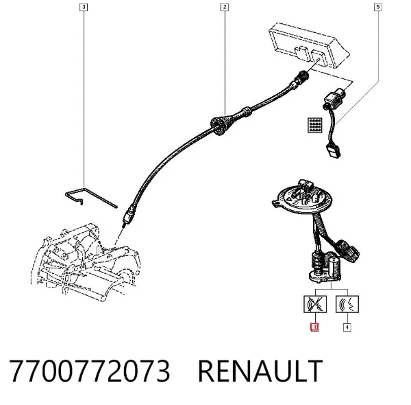 Датчик уровня топлива Renault 21 L48