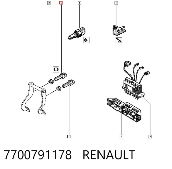 Датчик стоп сигнала 7700791178 Renault (RVI)