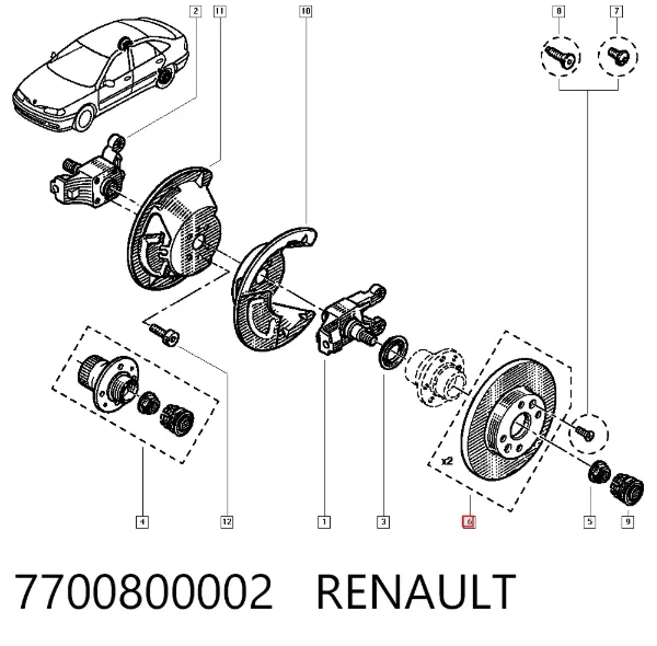 Тормозные диски 7700800002 Renault (RVI)