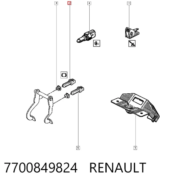 Датчик стоп сигнала 7700849824 Renault (RVI)