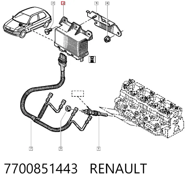  7700851443 Renault (RVI)