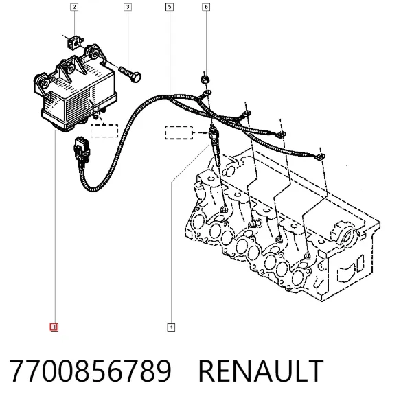 Реле свечей накала 7700856789 Renault (RVI)