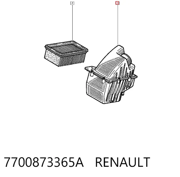 Воздушный фильтр 7700873365A Renault (RVI)