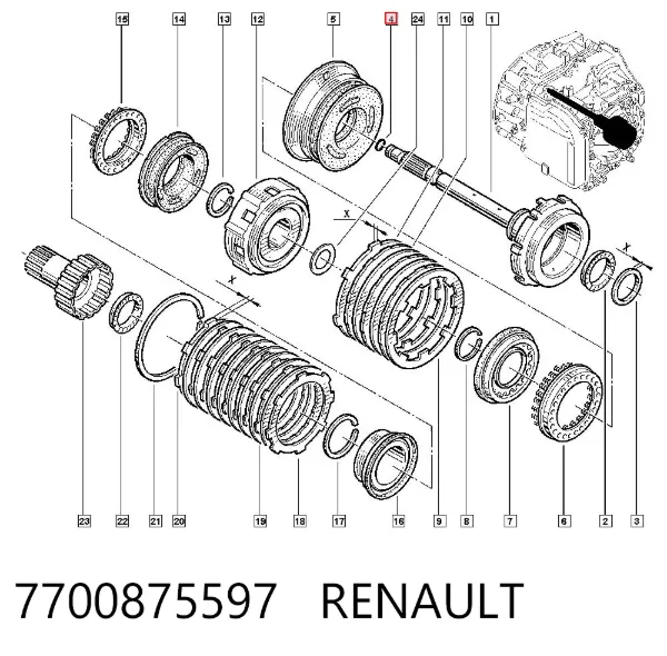  7700875597 Renault (RVI)