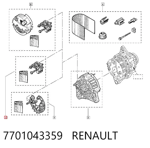  7701043359 Renault (RVI)