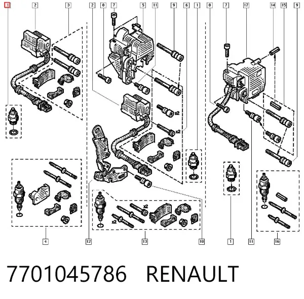 Втягивающее реле стартера 7701045786 Renault (RVI)