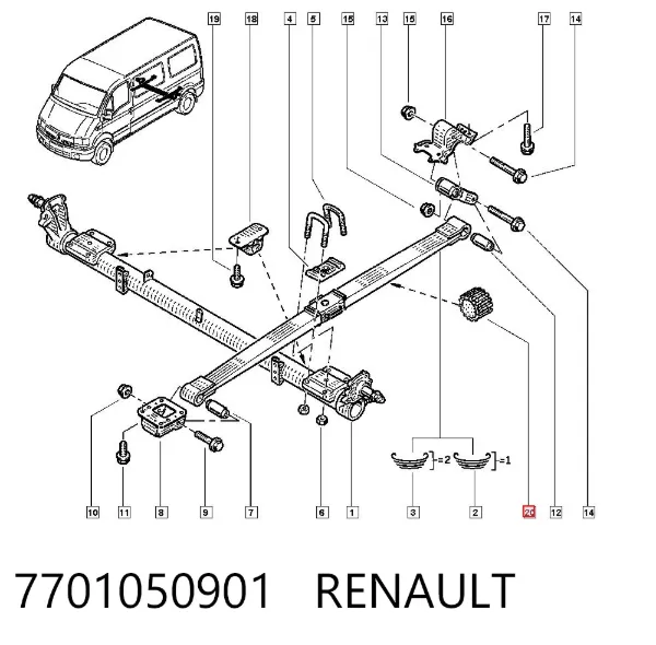  7701050901 Renault (RVI)