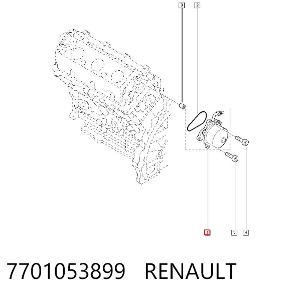 Вакуумный насос 7701053899 Renault (RVI)