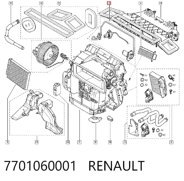 Резистор печки 7701060001 Renault (RVI)