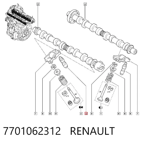Гидрокомпенсатор 7701062312 Renault (RVI)
