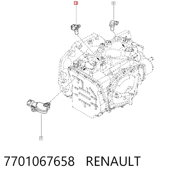 Датчик скорости 7701067658 Renault (RVI)