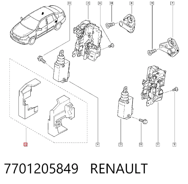  7701205849 Renault (RVI)