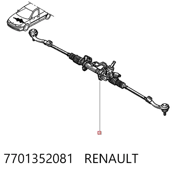 Рулевая рейка 7701352081 Renault (RVI)