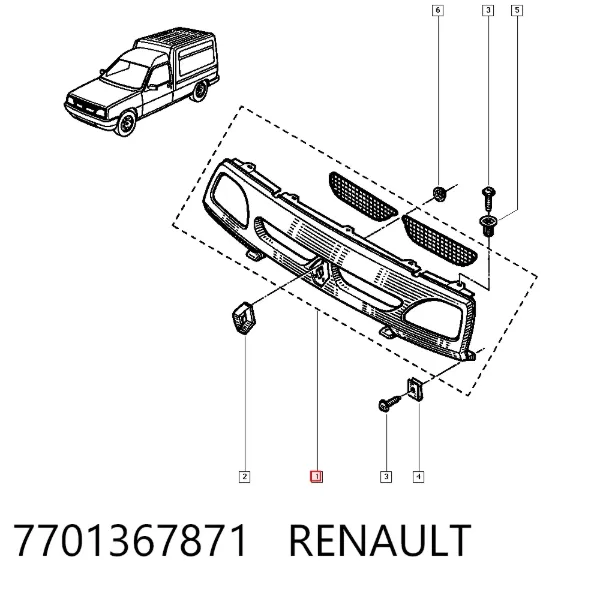 Решетка радиатора 6031052R Polcar
