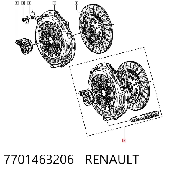 Сцепление 7701463206 Renault (RVI)