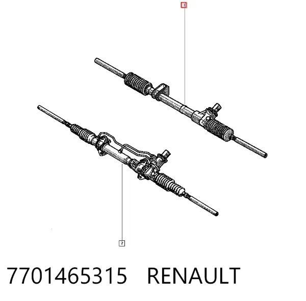 Рулевая рейка 7701465315 Renault (RVI)