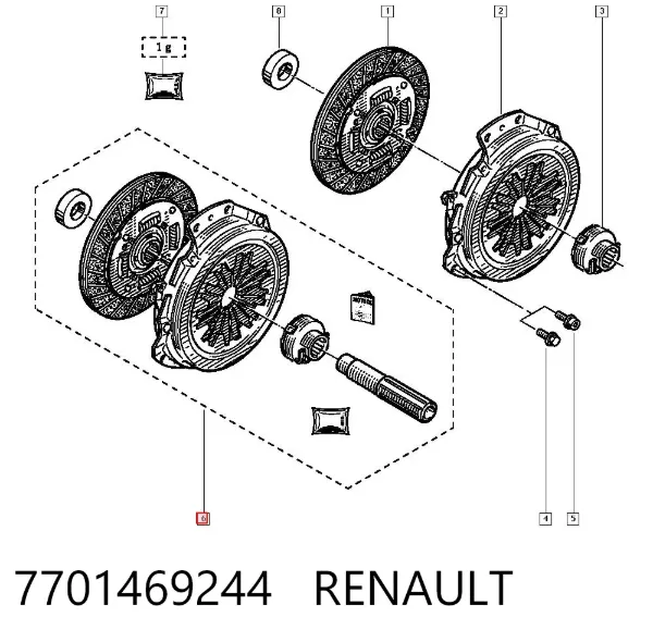 Сцепление 7701469244 Renault (RVI)