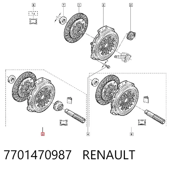 Сцепление 7701470987 Renault (RVI)