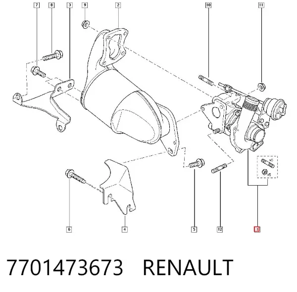 Турбина 7701473673 Renault (RVI)
