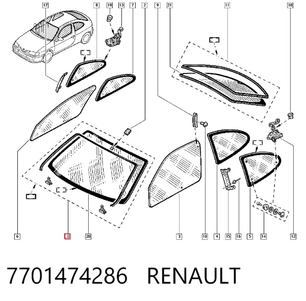 Выпускной клапан 7701474286 Renault (RVI)