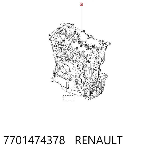 Двигатель 7701474378 Renault (RVI)