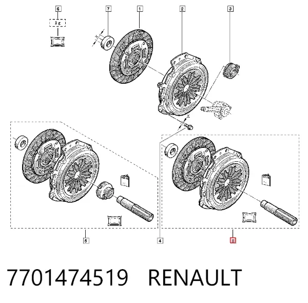Сцепление 7701474519 Renault (RVI)