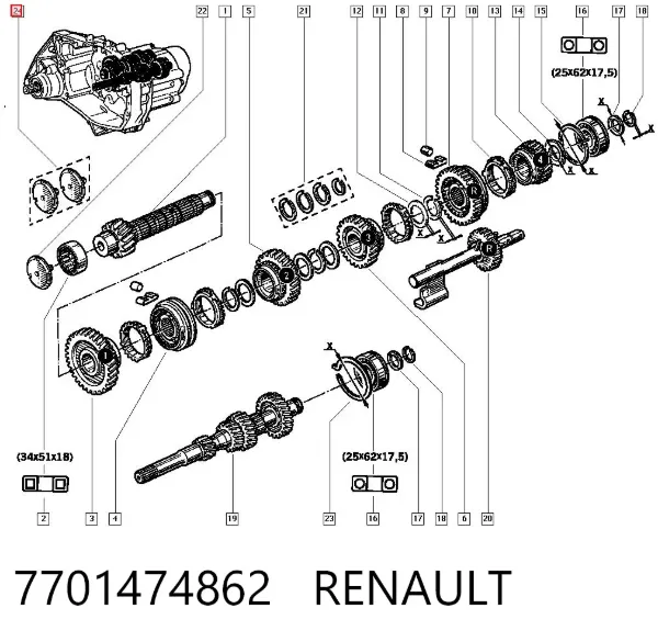  7701474862 Renault (RVI)