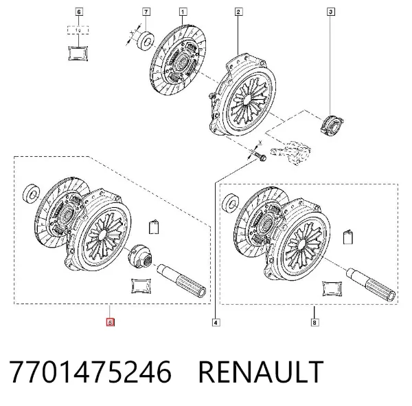Сцепление 7701475246 Renault (RVI)