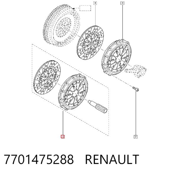 Сцепление 7701475288 Renault (RVI)