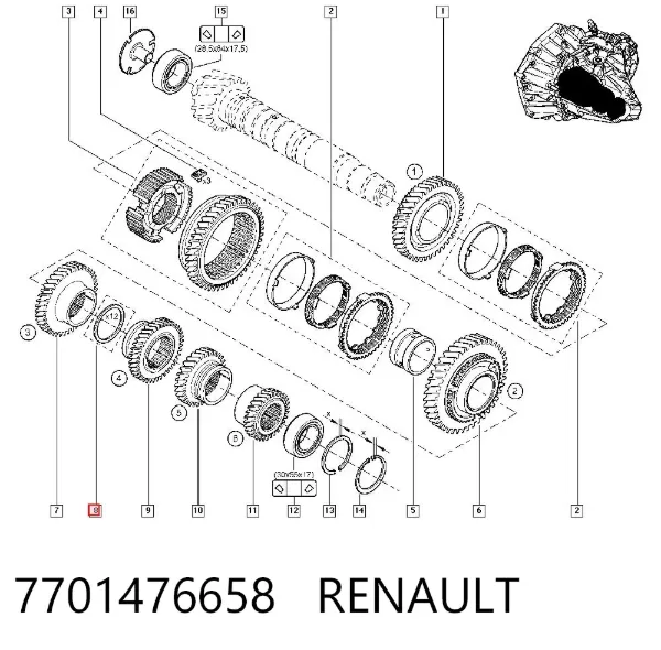  7701476658 Renault (RVI)
