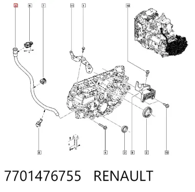 Сапун КПП RENAULT 7701476755