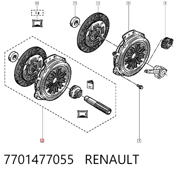 Сцепление 7701477055 Renault (RVI)