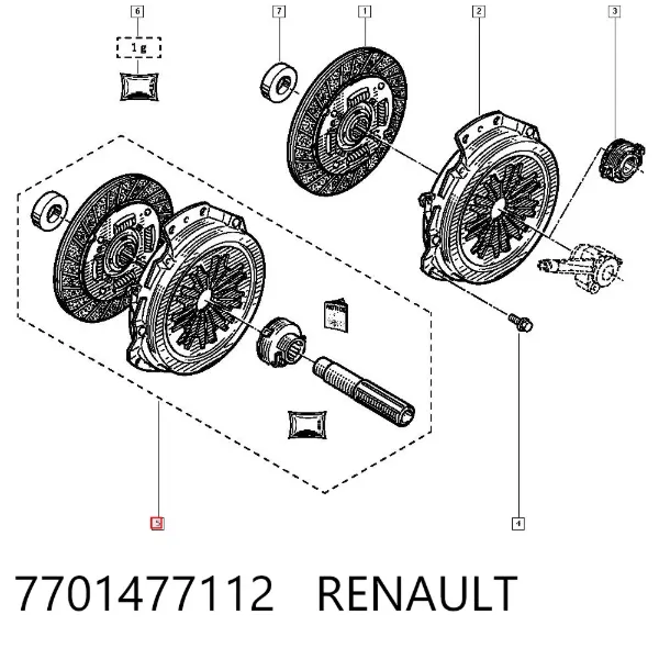 Сцепление 7701477112 Renault (RVI)