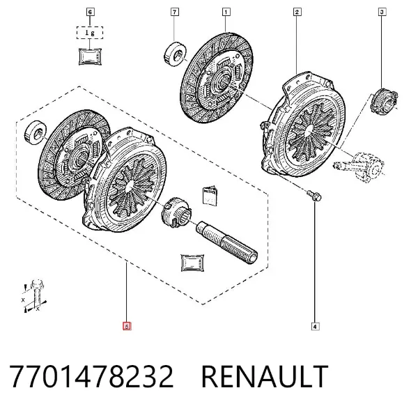 Сцепление 7701478232 Renault (RVI)