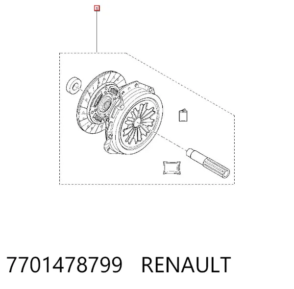 Сцепление 7701478799 Renault (RVI)