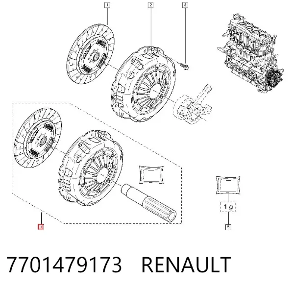 Сцепление 7701479173 Renault (RVI)
