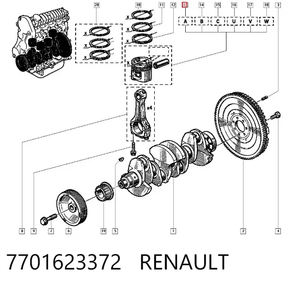  7701623372 Renault (RVI)