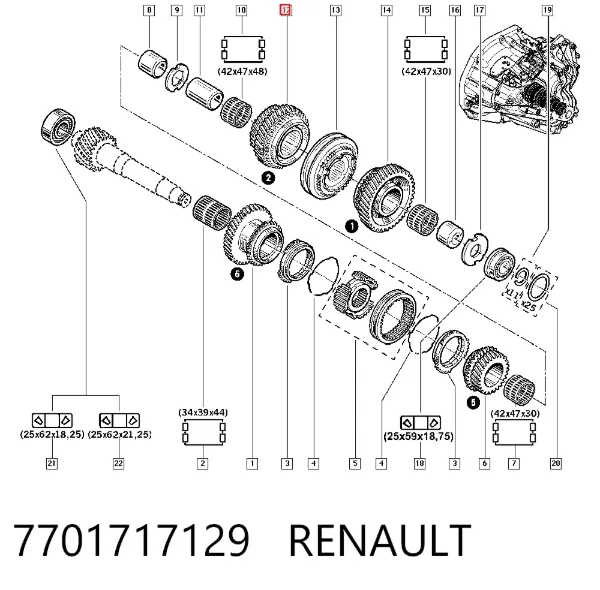 7701717129 Renault (RVI)