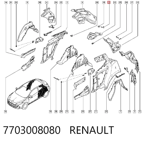  7703008080 Renault (RVI)