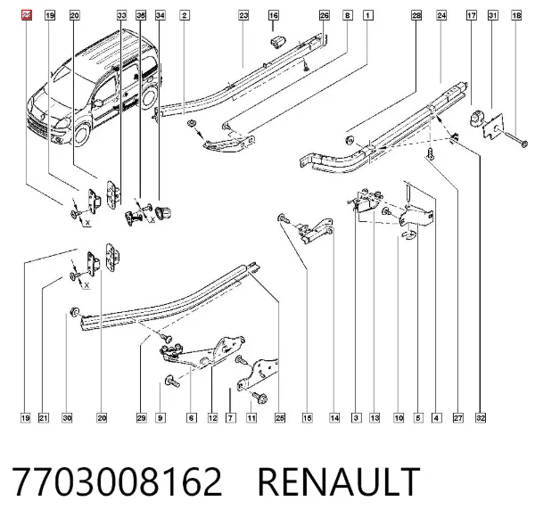 Помпа 7703008162 Renault (RVI)