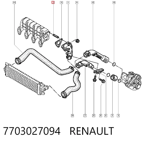 Болт ГБЦ 7703027094 Renault (RVI)